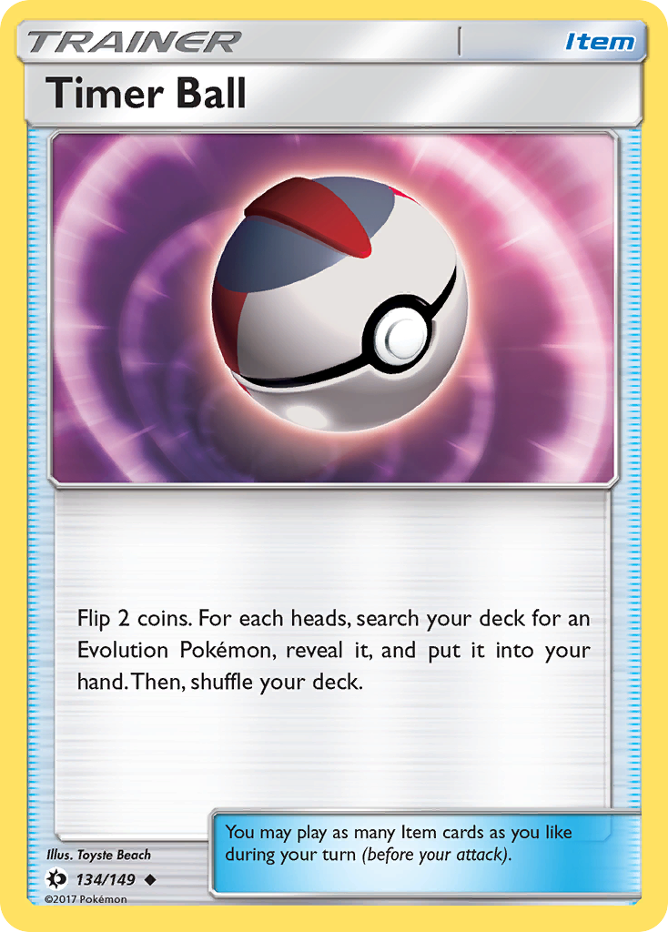 Timer Ball — SM Base Set #134/149