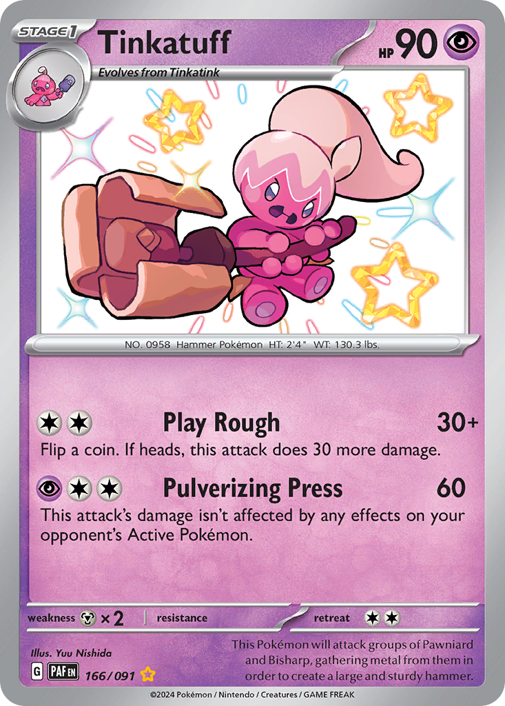 Tinkatuff — SV: Paldean Fates #166/091