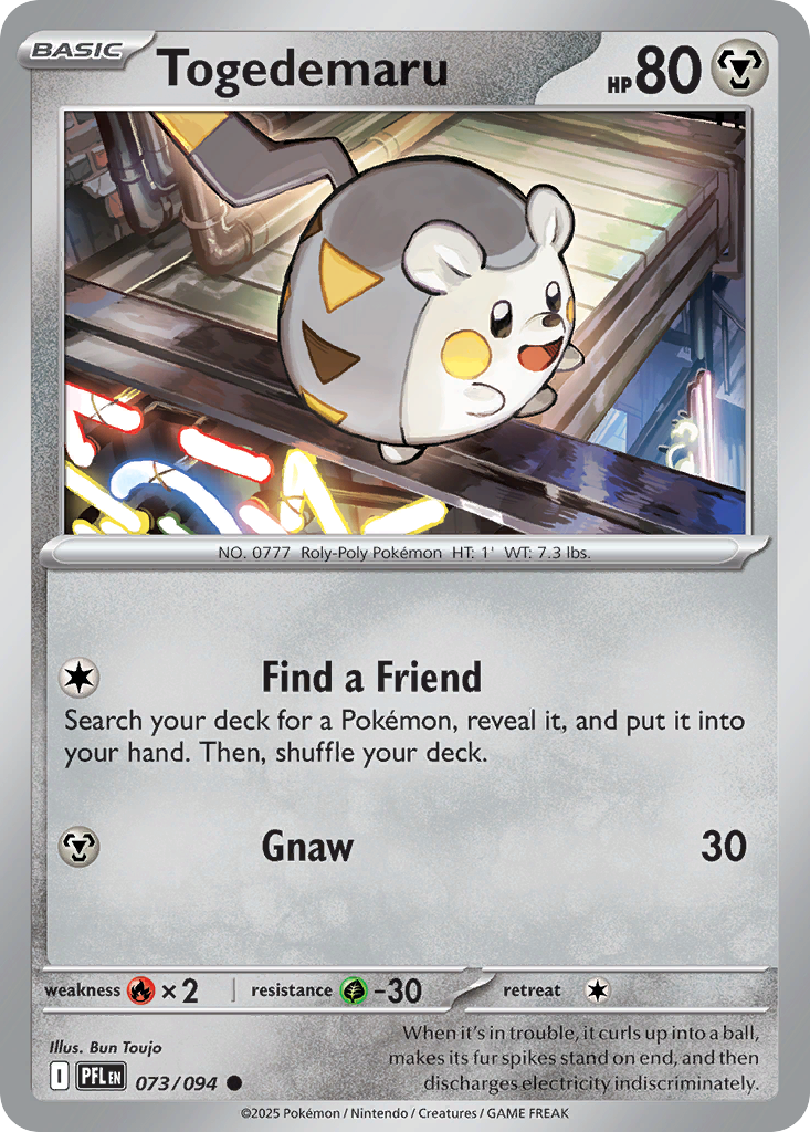 Togedemaru — ME02: Phantasmal Flames #073/094