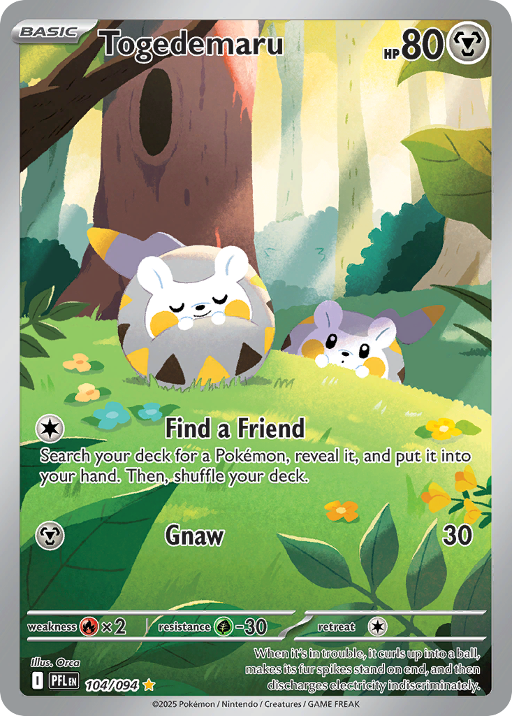 Togedemaru — ME02: Phantasmal Flames #104/094