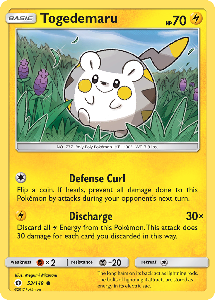 Togedemaru — SM Base Set #53/149