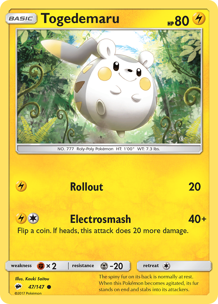 Togedemaru — SM - Burning Shadows #47/147