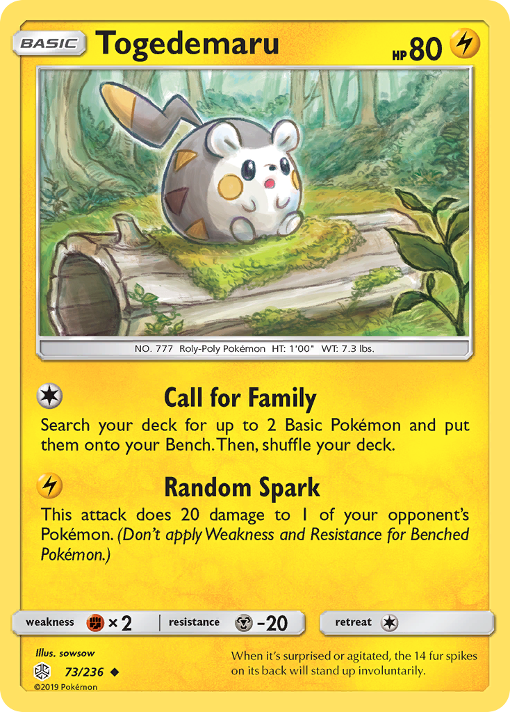 Togedemaru — SM - Cosmic Eclipse #73/236