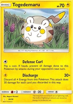 Togedemaru — SM Trainer Kit: Lycanroc & Alolan Raichu #26/30