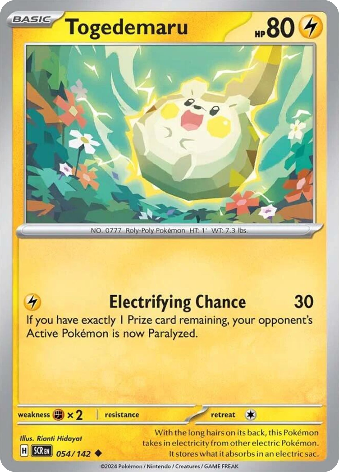 Togedemaru — SV07: Stellar Crown #054/142
