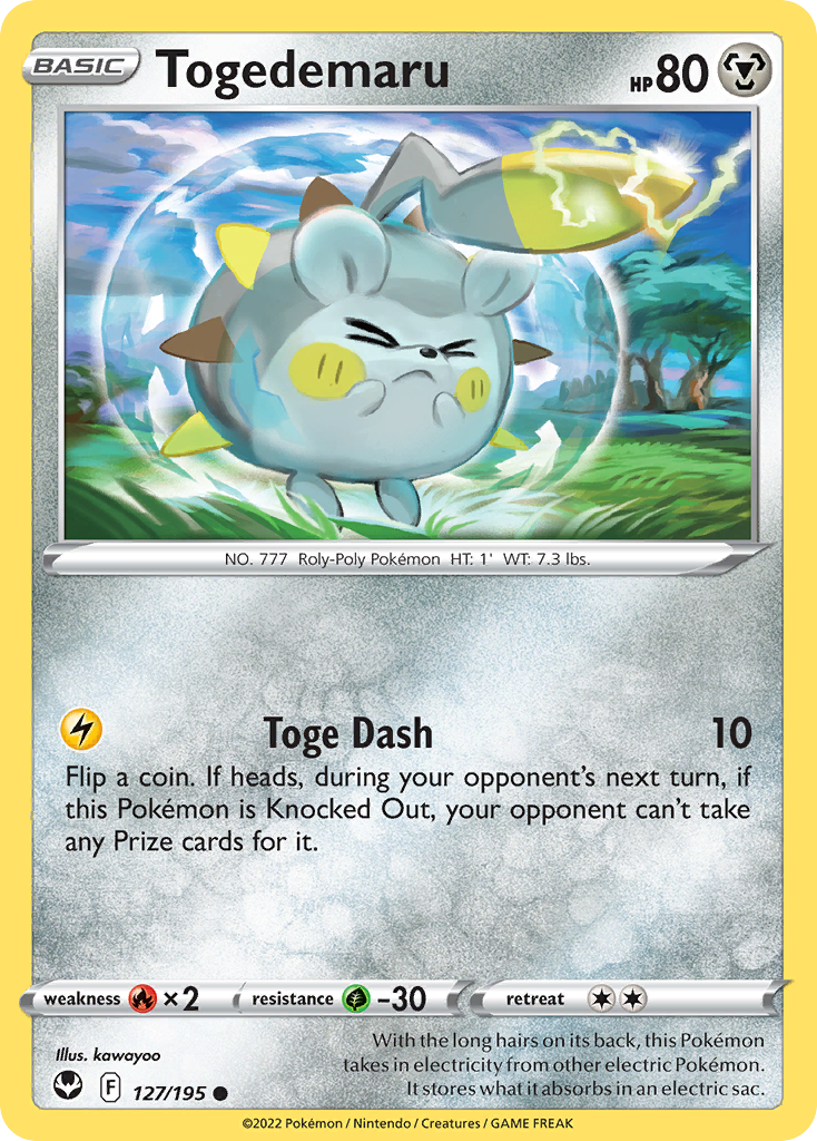 Togedemaru — SWSH12: Silver Tempest #127/195