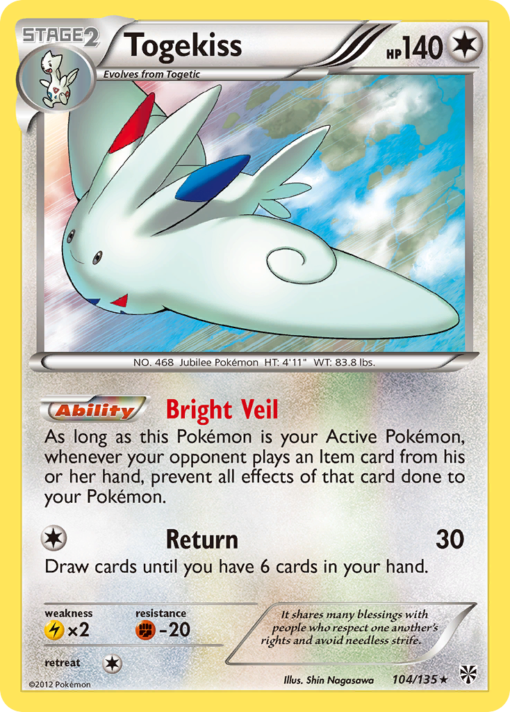 Togekiss — Plasma Storm #104/135