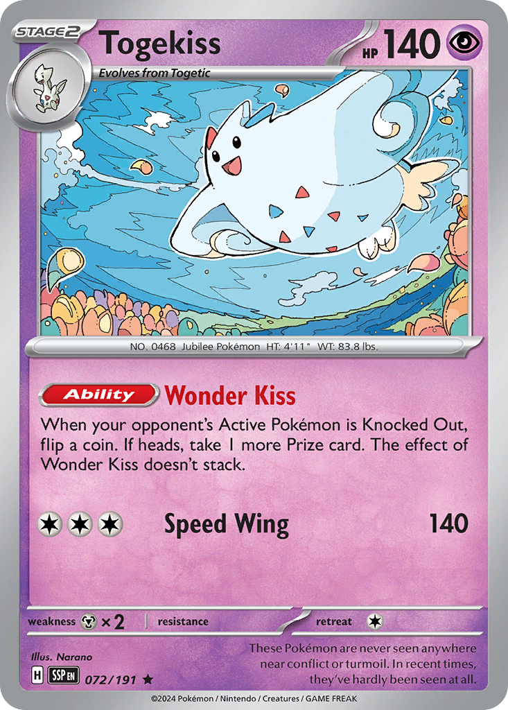 Togekiss — SV08: Surging Sparks #072/191