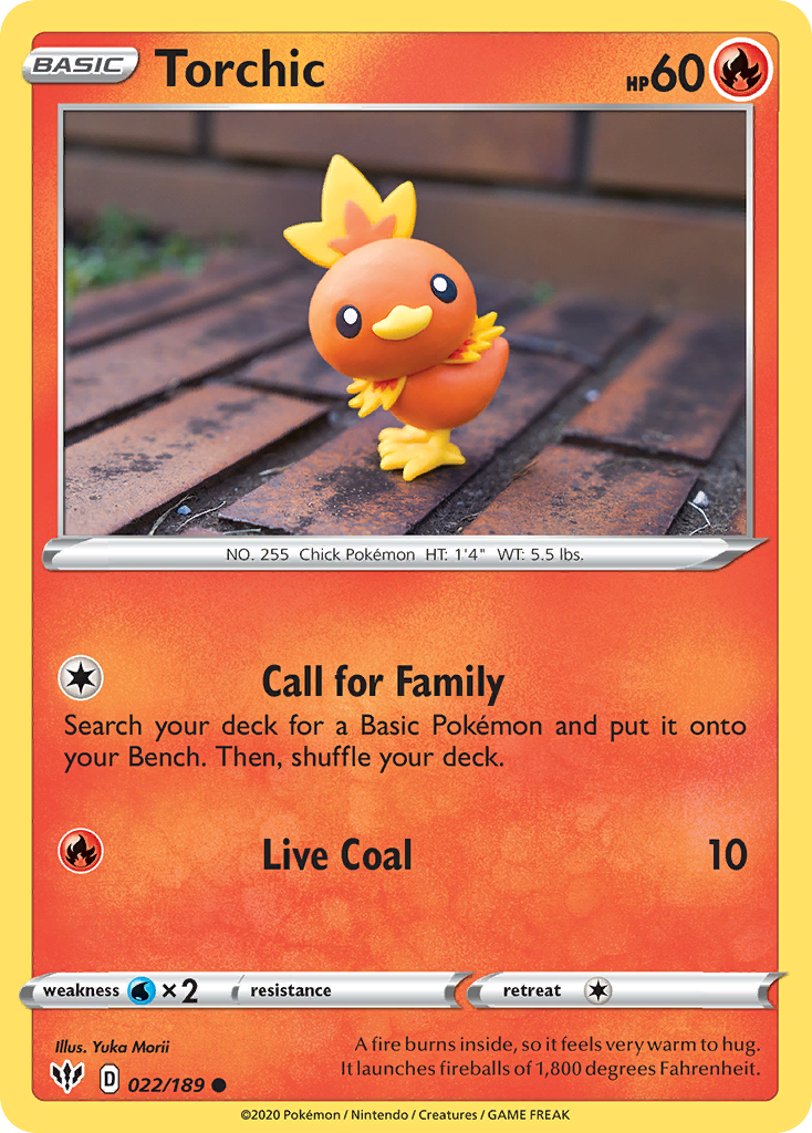 Torchic — SWSH03: Darkness Ablaze #022/189