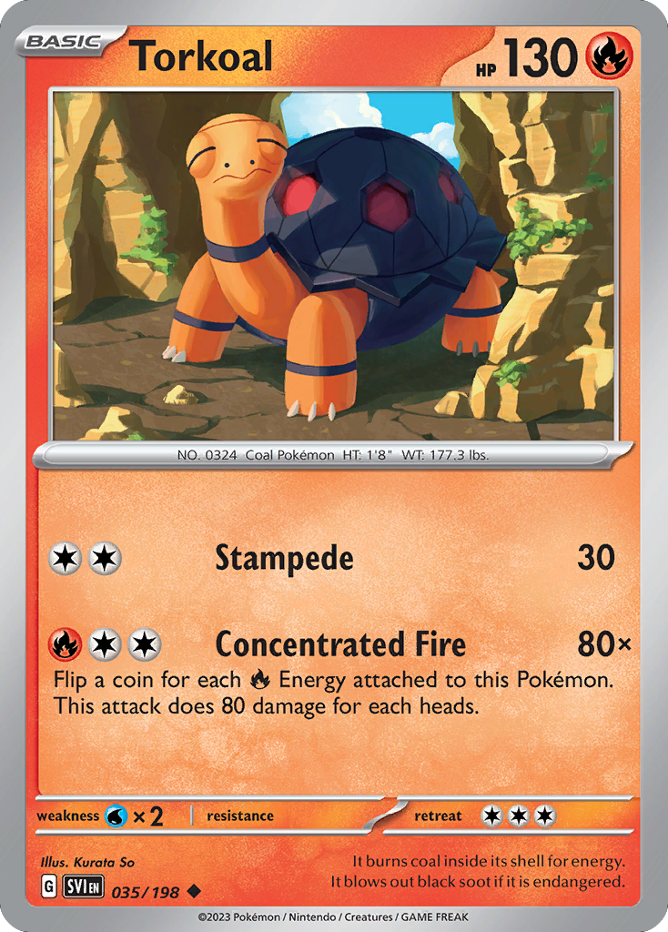 Torkoal — SV01: Scarlet & Violet Base Set #035/198
