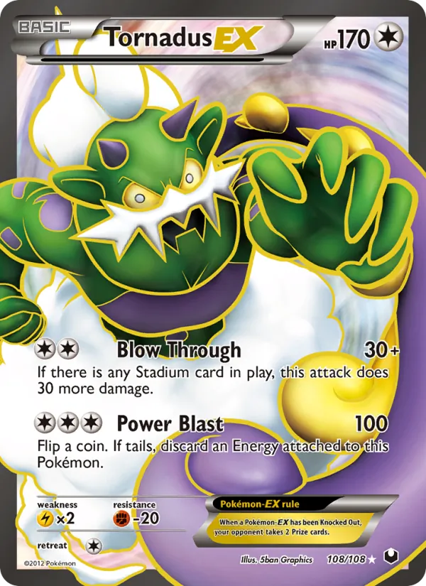 Tornadus EX (108 Full Art) — Dark Explorers #108/108