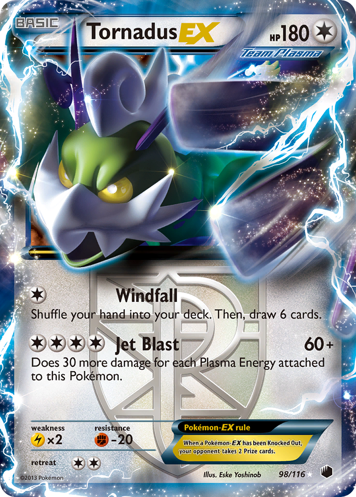 Tornadus EX (Team Plasma) — Plasma Freeze #98/116