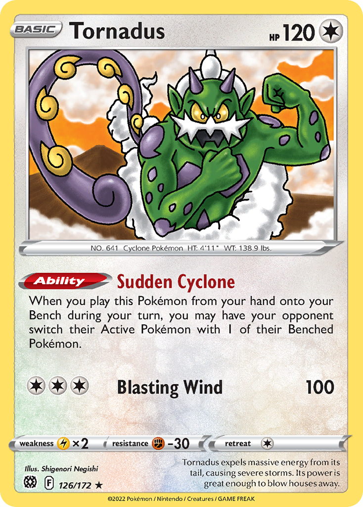 Tornadus — SWSH09: Brilliant Stars #126/172