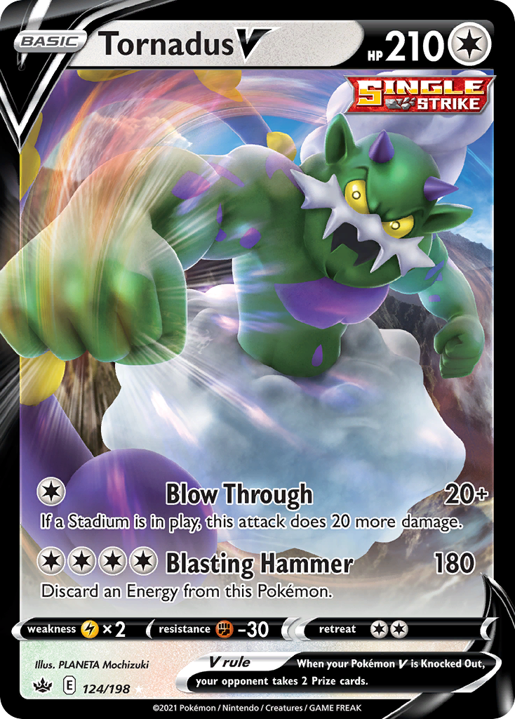 Tornadus V — SWSH06: Chilling Reign #124/198