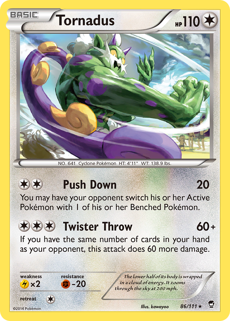Tornadus — XY - Furious Fists #86/111