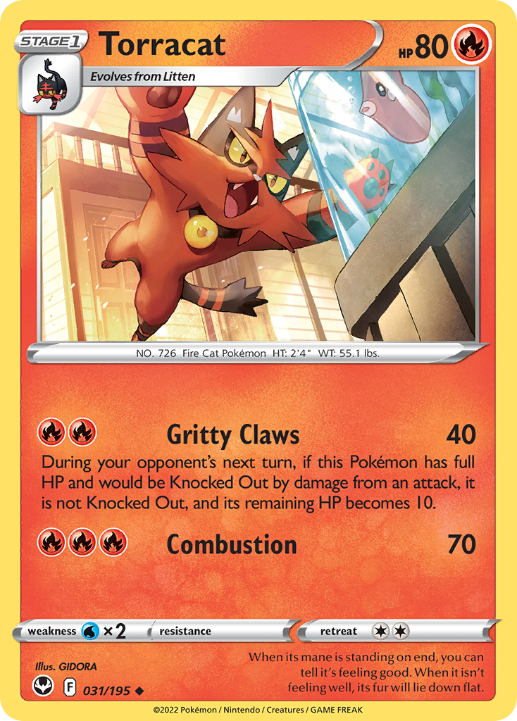 Torracat — SWSH12: Silver Tempest #031/195