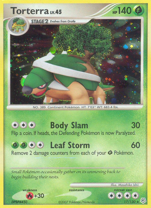 Torterra — Diamond and Pearl #17/130