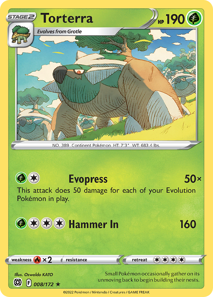 Torterra — SWSH09: Brilliant Stars #008/172