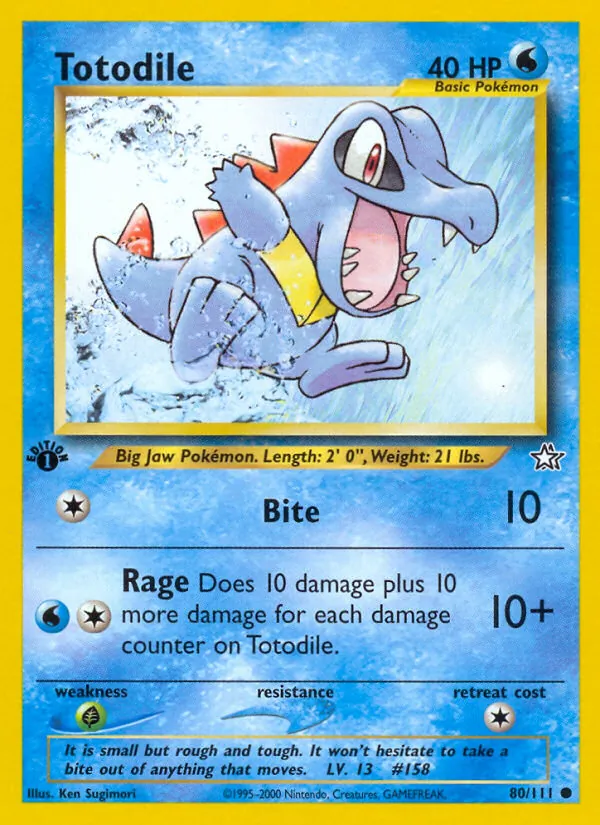 Totodile (80) — Neo Genesis #080/111