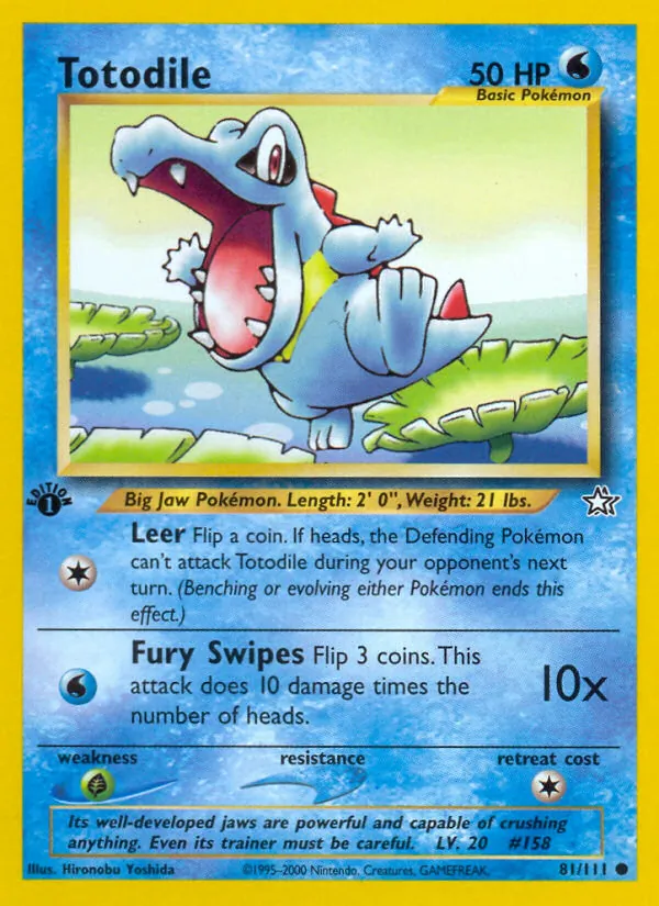 Totodile (81) — Neo Genesis #081/111