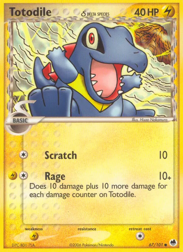 Totodile (Delta Species) — Dragon Frontiers #67/101