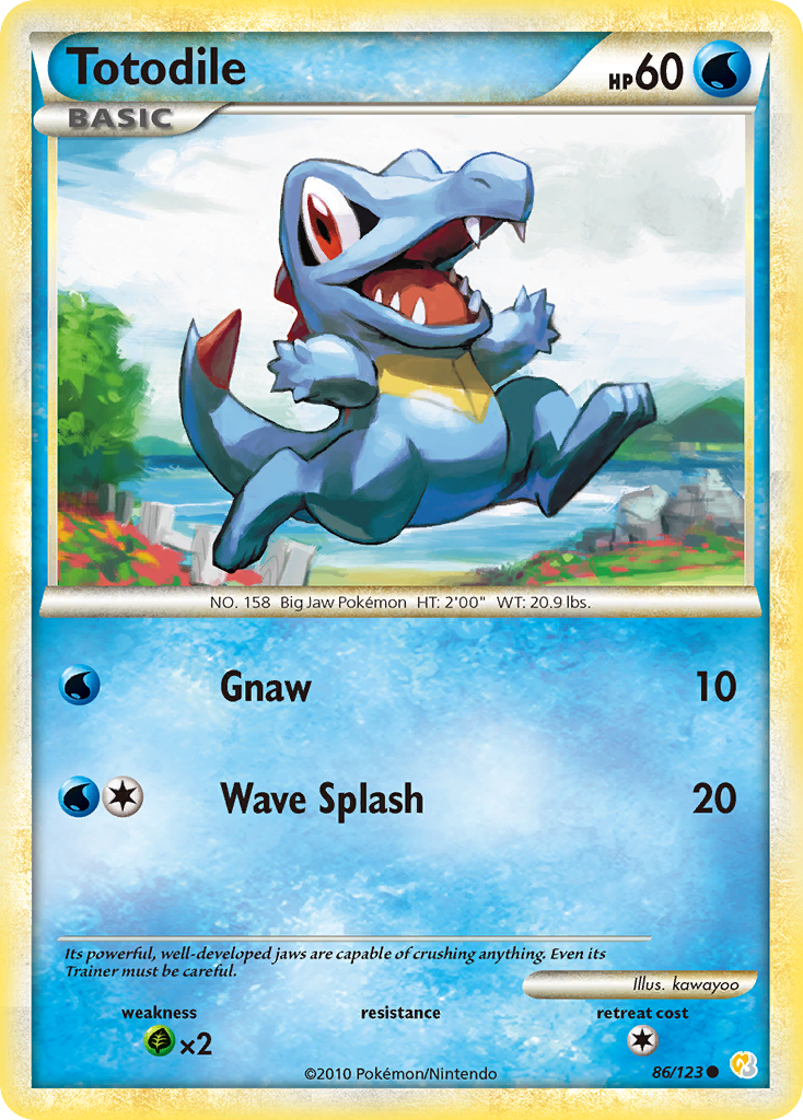 Totodile — HeartGold SoulSilver #86/123
