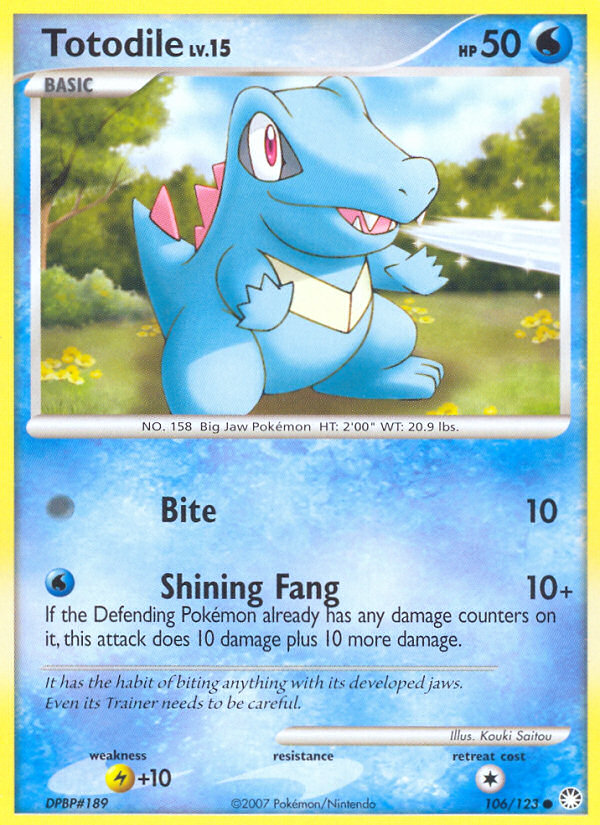 Totodile — Mysterious Treasures #106/123