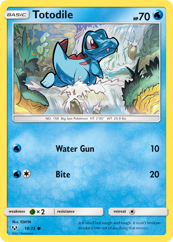 Totodile — Shining Legends #18/73