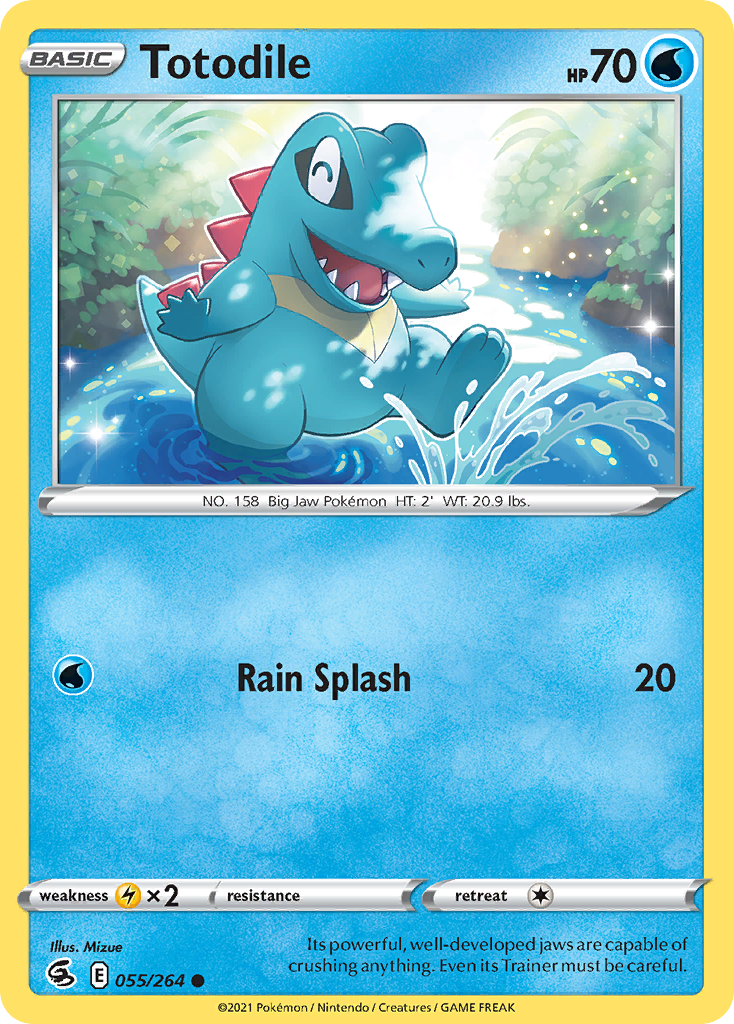 Totodile — SWSH08: Fusion Strike #055/264