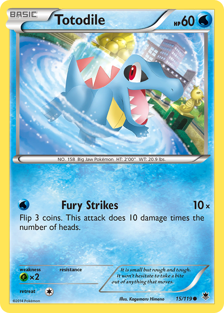 Totodile — XY - Phantom Forces #15/119