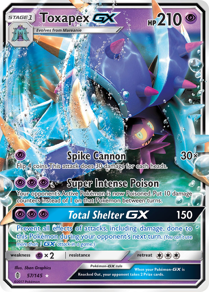 Toxapex GX — SM - Guardians Rising #57/145