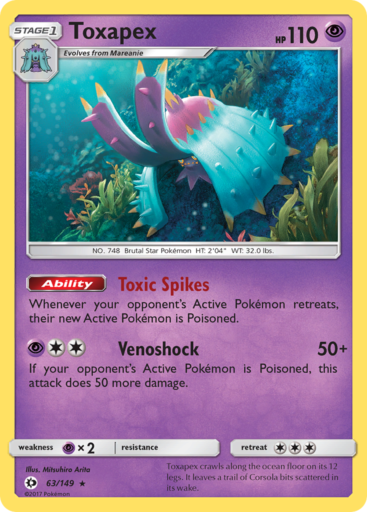 Toxapex — SM Base Set #63/149