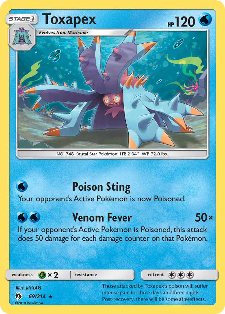 Toxapex — SM - Lost Thunder #69/214