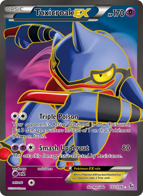 Toxicroak EX (102 Full Art)