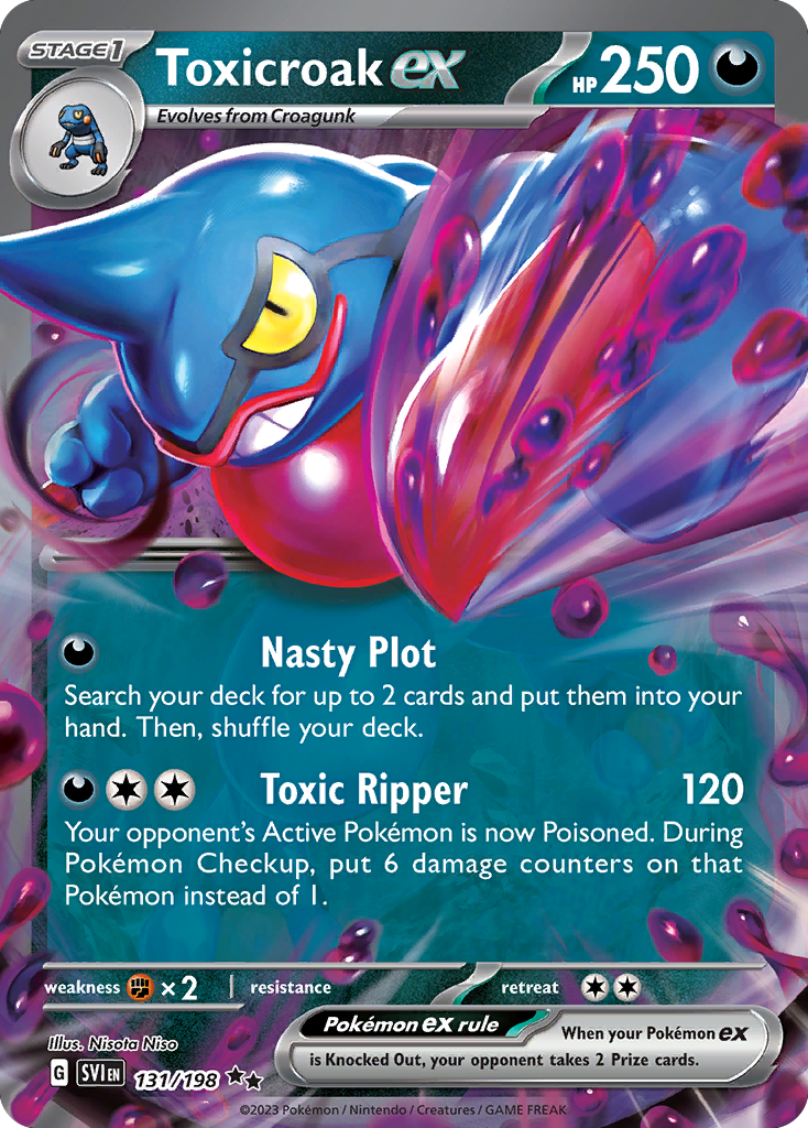 Toxicroak ex — SV01: Scarlet & Violet Base Set #131/198