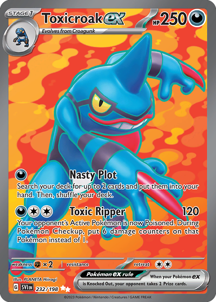 Toxicroak ex — SV01: Scarlet & Violet Base Set #232/198