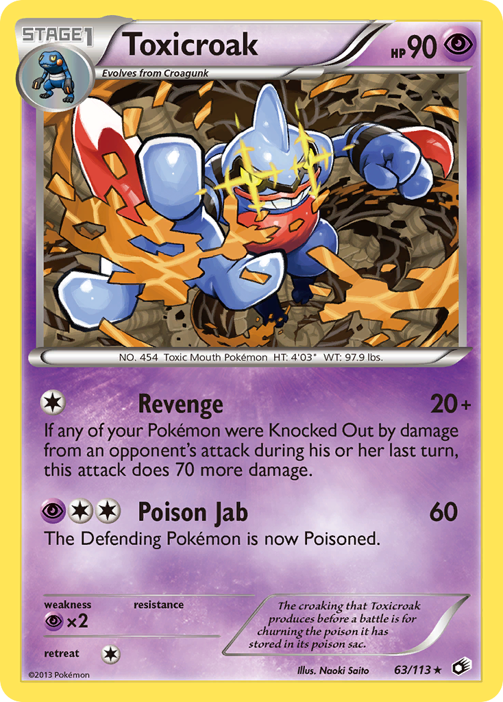 Toxicroak — Legendary Treasures #63/113