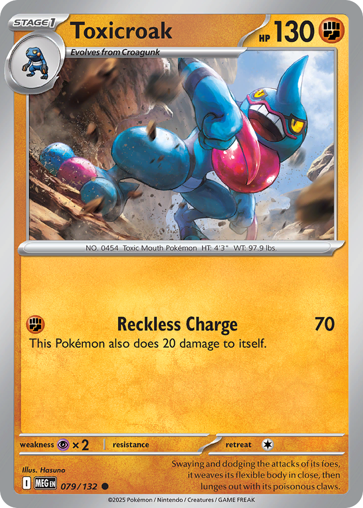 Toxicroak — ME01: Mega Evolution #079/132