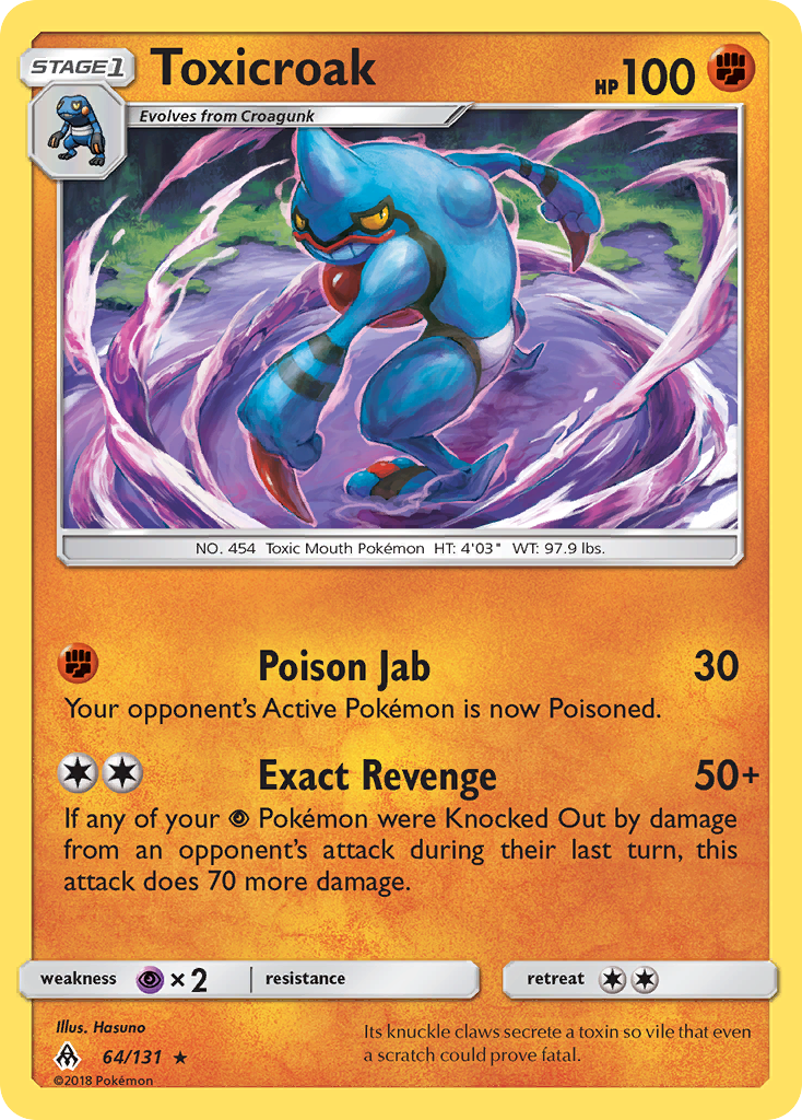 Toxicroak — SM - Forbidden Light #64/131