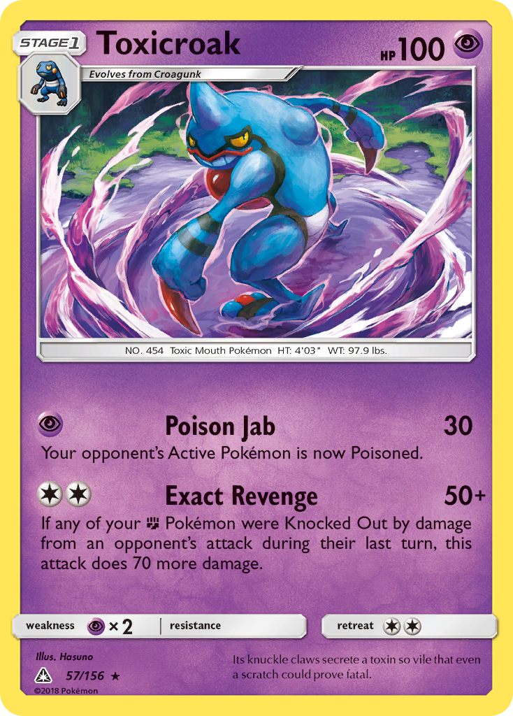 Toxicroak — SM - Ultra Prism #57/156