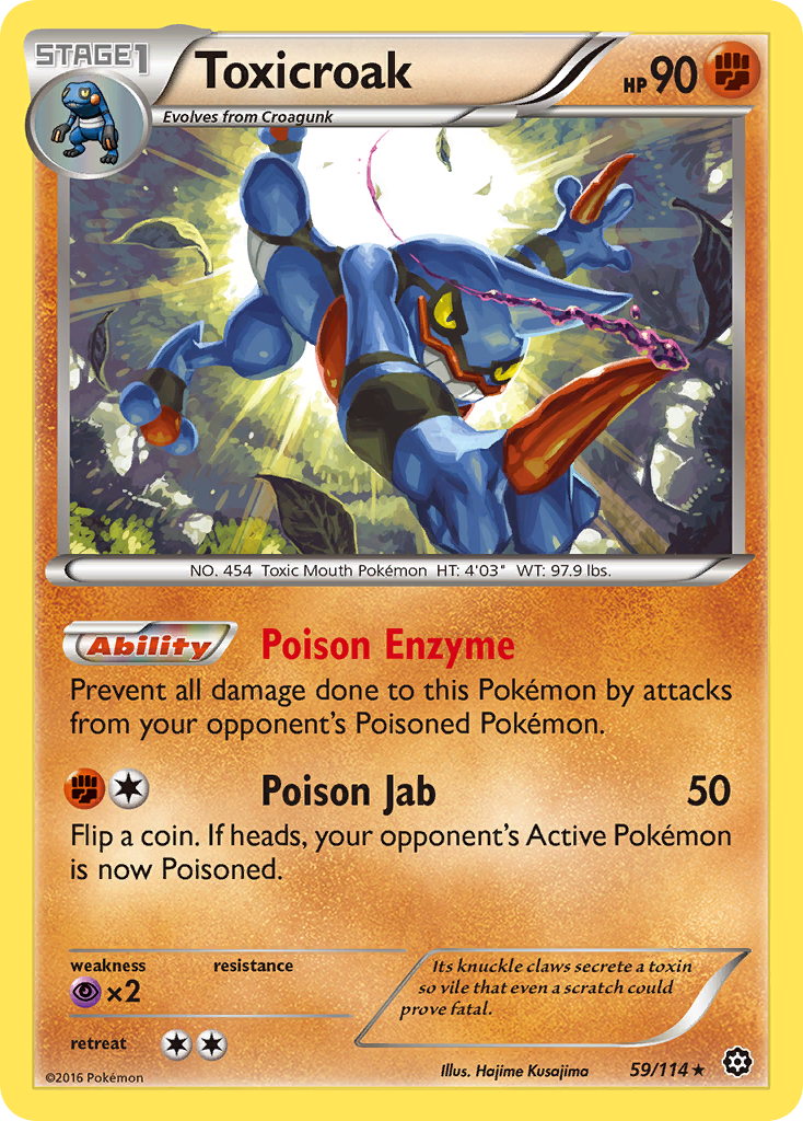 Toxicroak — XY - Steam Siege #59/114