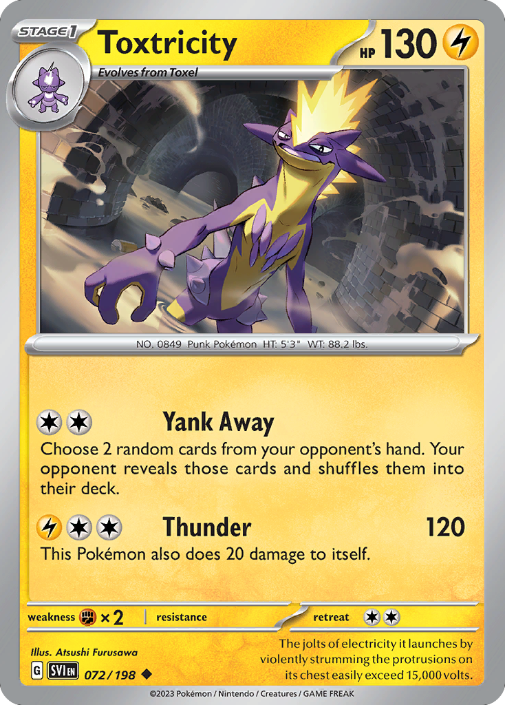 Toxtricity — SV01: Scarlet & Violet Base Set #072/198