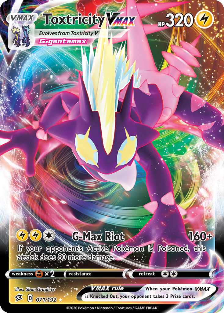 Toxtricity VMAX — SWSH02: Rebel Clash #071/192
