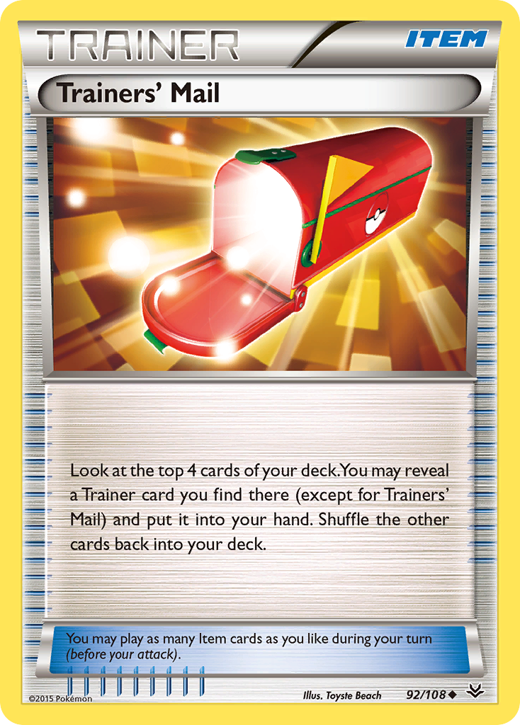 Trainers' Mail — XY - Roaring Skies #92/108