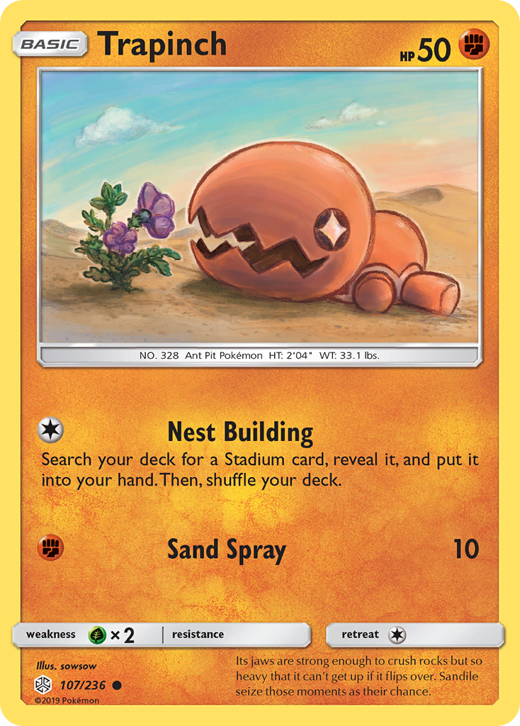 Trapinch — SM - Cosmic Eclipse #107/236