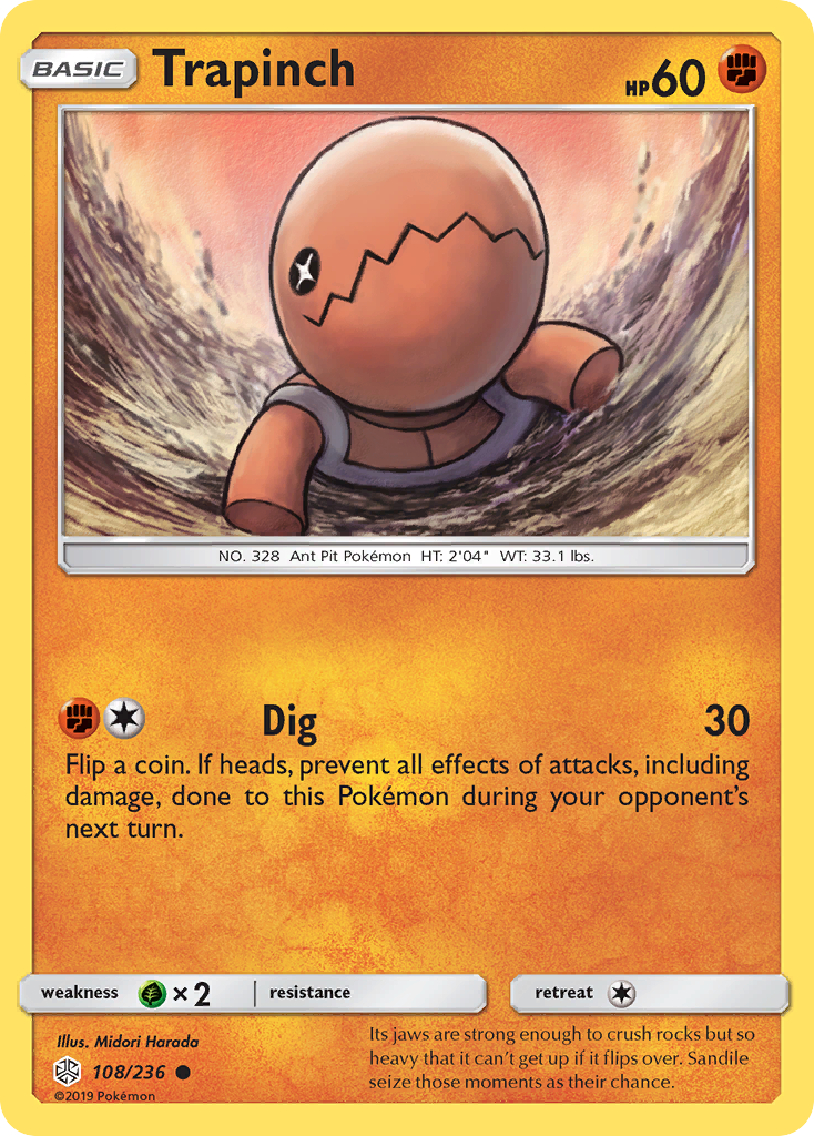 Trapinch — SM - Cosmic Eclipse #108/236