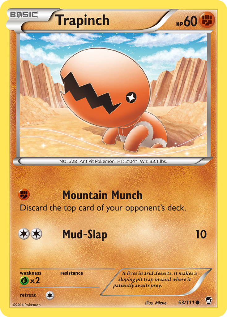 Trapinch — XY - Furious Fists #53/111