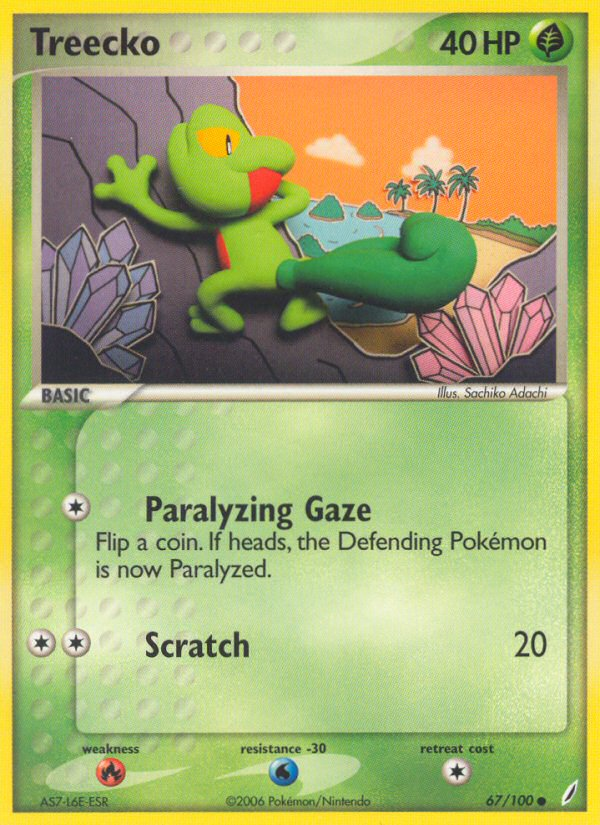 Treecko — Crystal Guardians #67/100