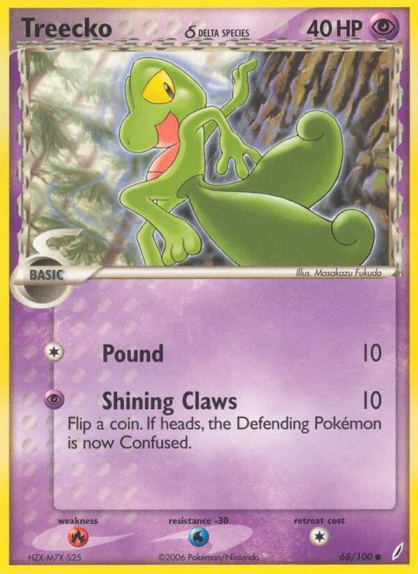 Treecko (Delta Species) — Crystal Guardians #68/100