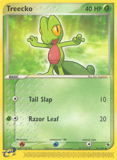 Treecko — First Partner Pack #076/109